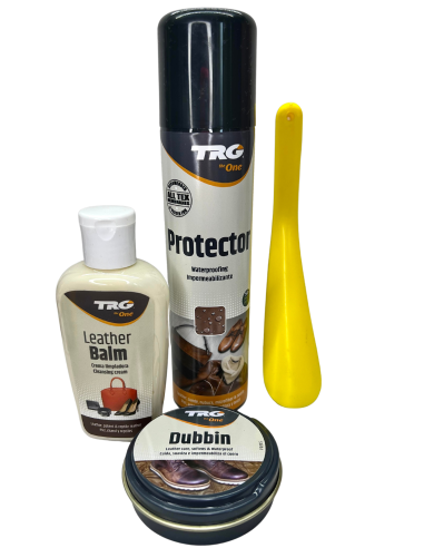 Kit TRG per Pulire, Lucidare e Proteggere le scarpe in pelle